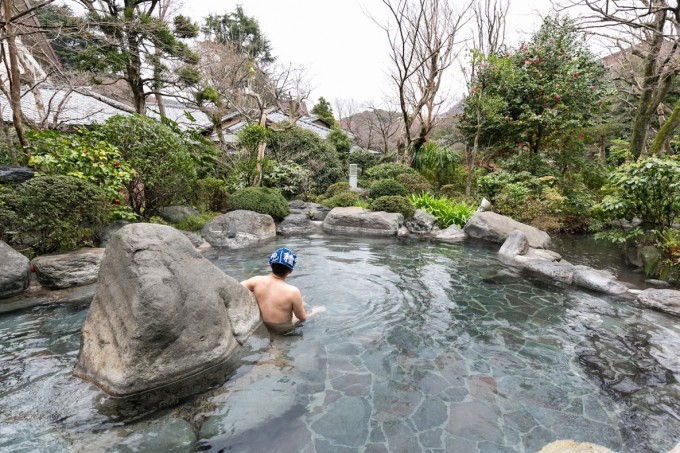 吉池旅館　庭園露天風呂