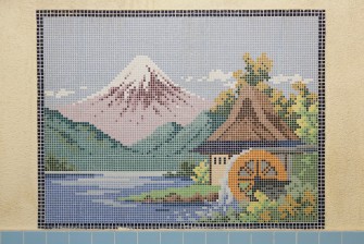 山田湯 タイル画