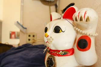 山田湯 レトロな招き猫