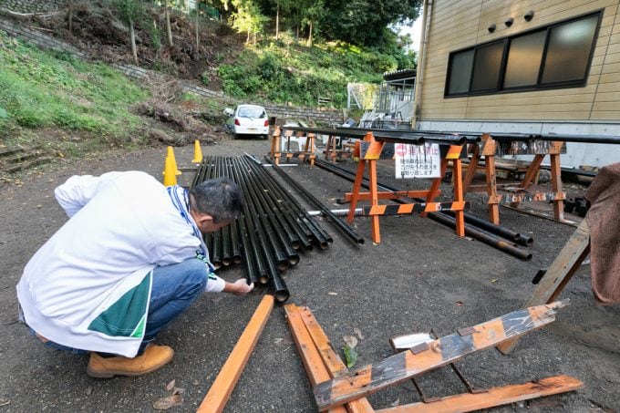 温泉パイプ 井伊湯種