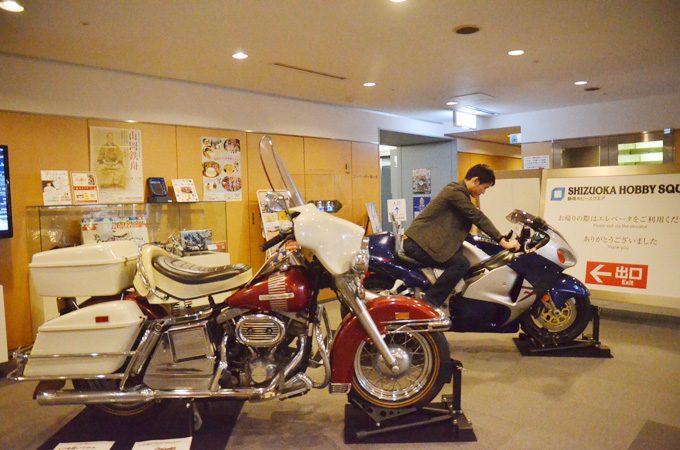 展示されたオートバイ