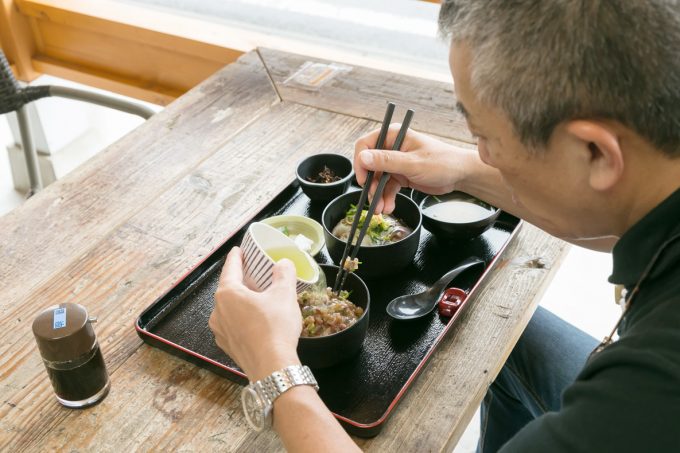 まご茶の食べ方