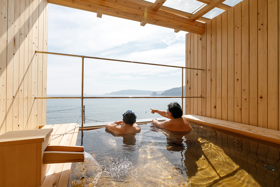 朝日の湯を堪能