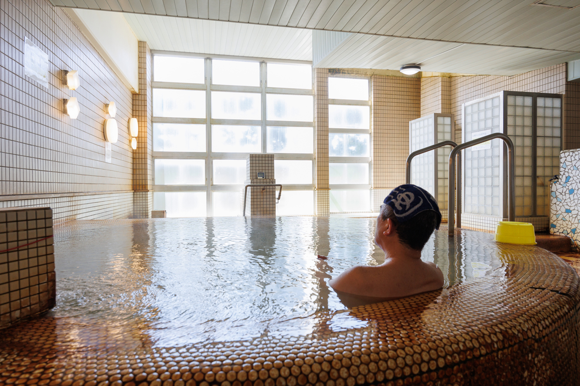 温泉を堪能する湯種