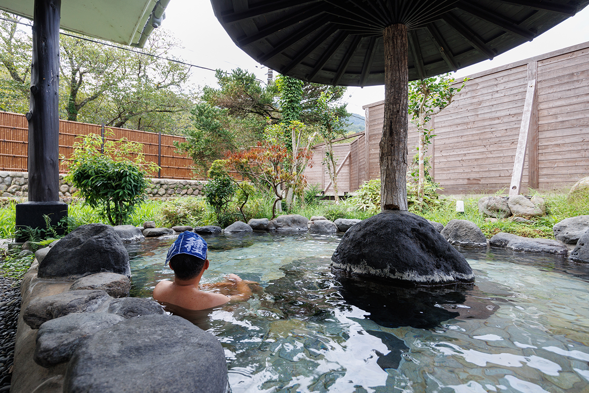 温泉を堪能する湯種