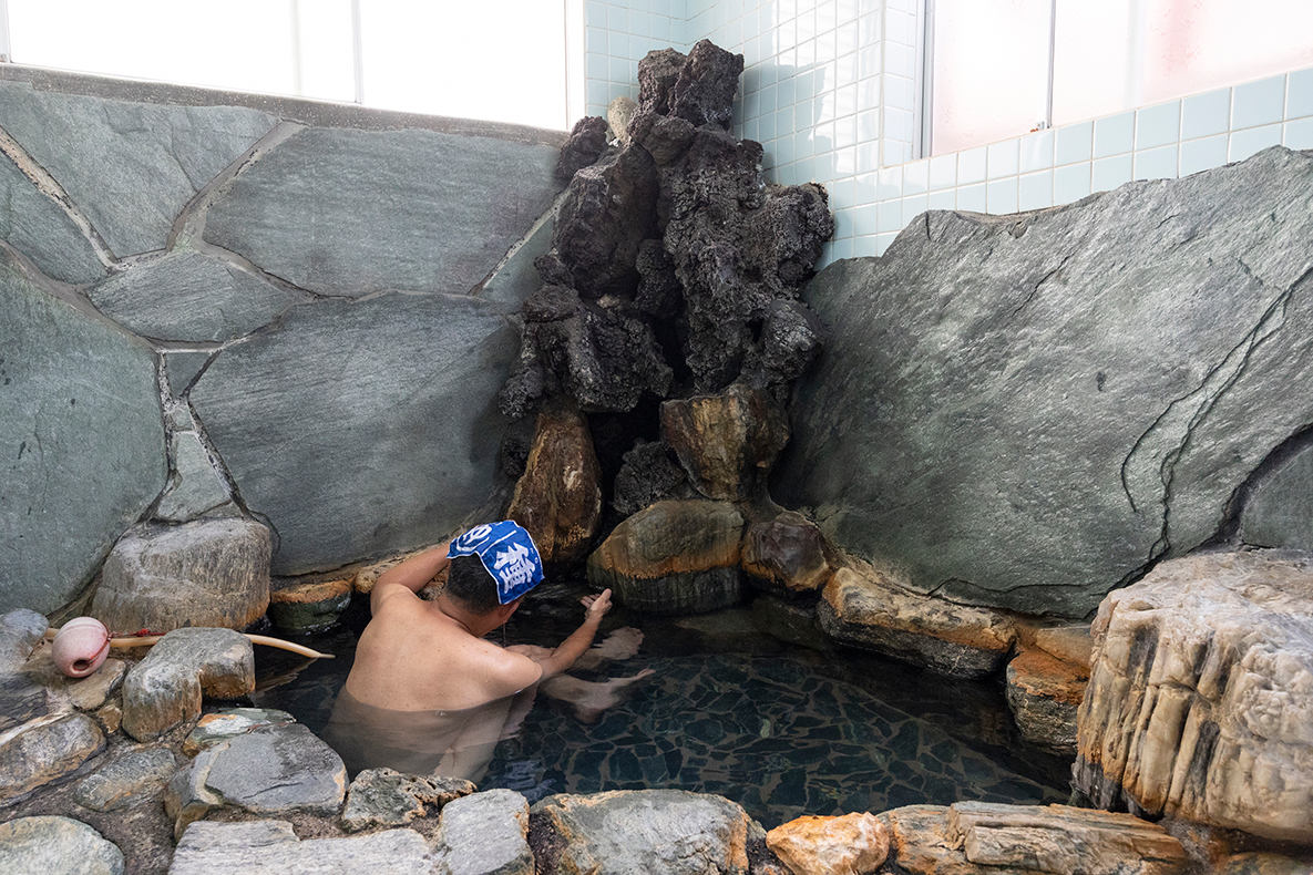 温泉を堪能する湯種